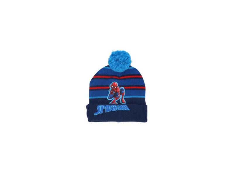 Spiderman Bommelmütze Spiderman Mütze Kinder Bommel Marvel Winter von Spiderman