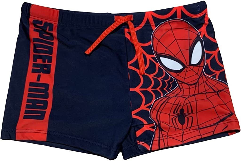 Spiderman Boxer-Badehose Badehose Schwimmboxer Jungen Badeshorts Spider-Man 98 - 128 von Spiderman