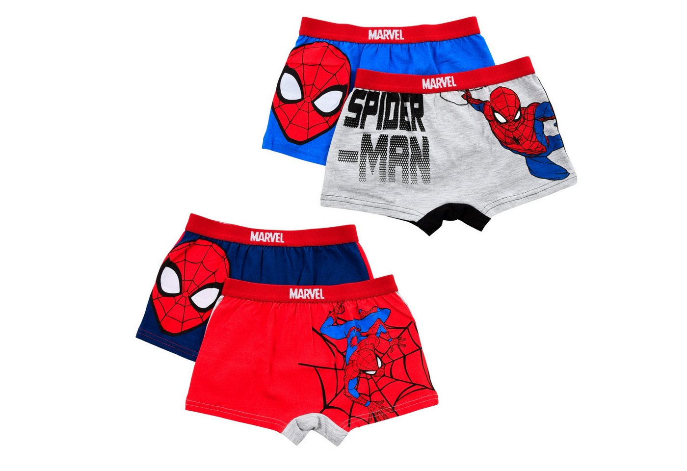 Spiderman Boxershorts Spiderman Boxershorts 4er Pack Unterhosen von Spiderman