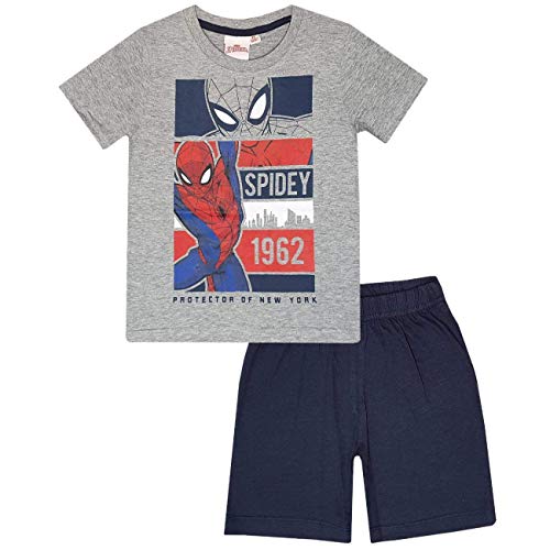 Spiderman Boys Pyjama Set - Grey - 4-5 Years von SPIDER-MAN