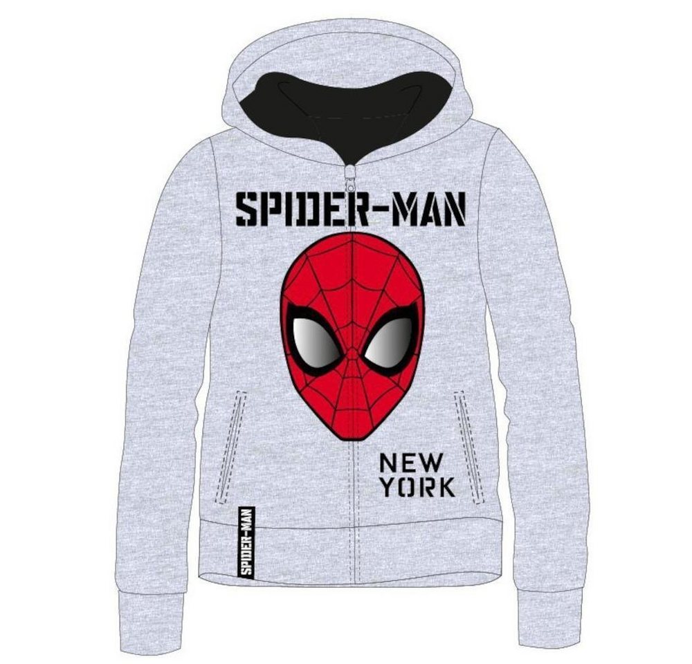 Spiderman Collegejacke Spider-Man Leichte Jacke für Jungen, Grau mit Logo, Baumwolle-Polyes von Spiderman