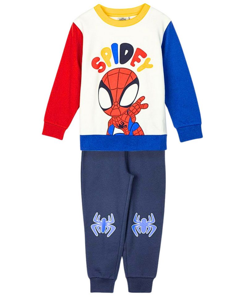 Cerdá Freizeitanzug Marvel - Spidey Amazing Friends (2-tlg), Outfit Sweatshirt & Hose Größe 92-116 cm von Cerdá