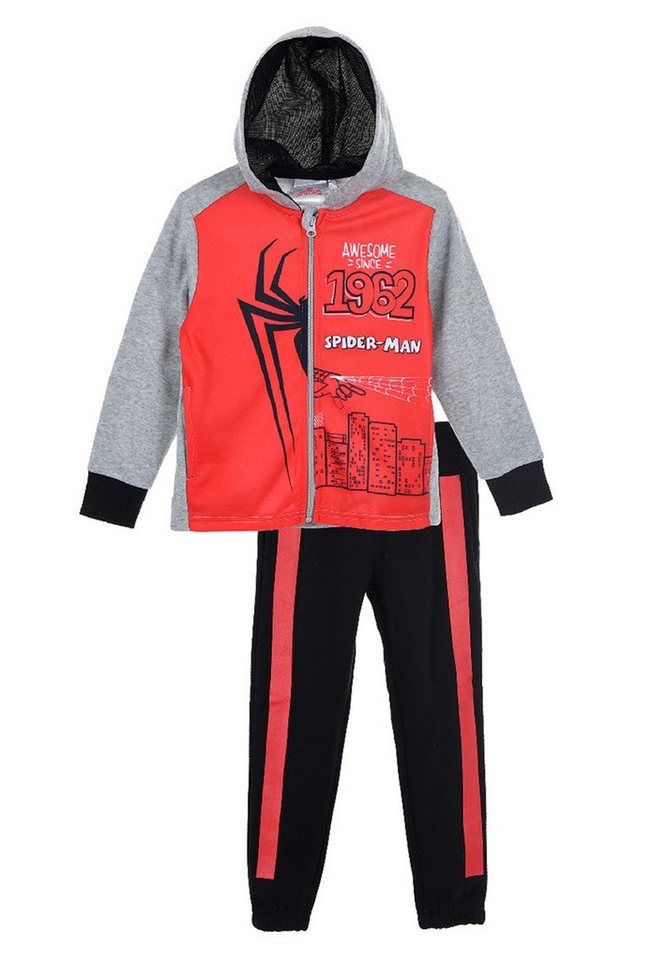 Spiderman Jogginganzug Marvel Kinder Jungen Sweat-Shirt mit Jogging-Hose Trainings-Anzug (SET, 2-tlg) von Spiderman