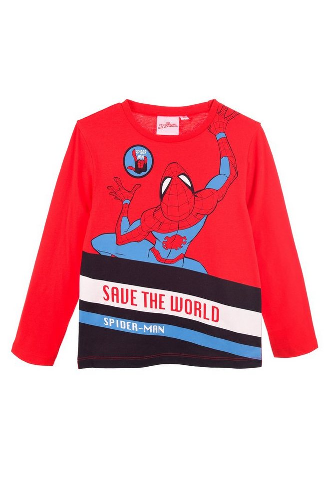 Spiderman Langarmshirt Kinder Jungen Longsleeve Langarm T-Shirt von Spiderman