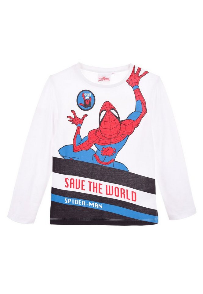 Spiderman Langarmshirt Kinder Jungen Longsleeve Langarm T-Shirt von Spiderman