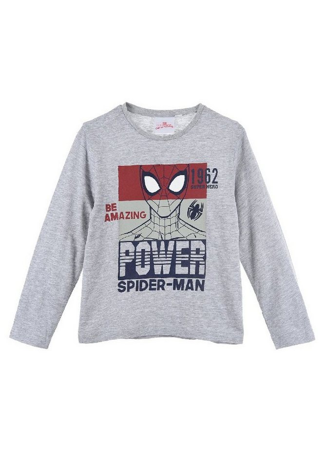 Spiderman Langarmshirt Kinder Jungen Oberteil langarm Longsleeve von Spiderman