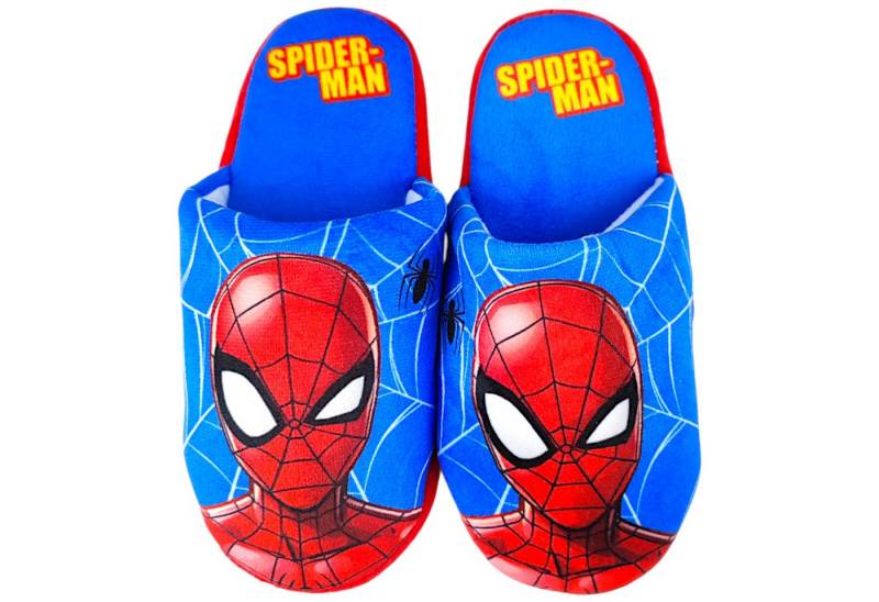 Spiderman Marvel Hausschuh Jungen Slipper Pantoffeln Gr. 28-34 von Spiderman