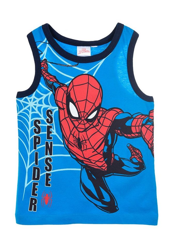 Spiderman Muskelshirt Jungen Tank-Top Sommer-Shirt Muskel-Shirt von Spiderman