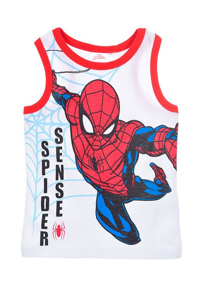 Spiderman Muskelshirt Jungen Tank-Top Sommer-Shirt Muskel-Shirt von Spiderman