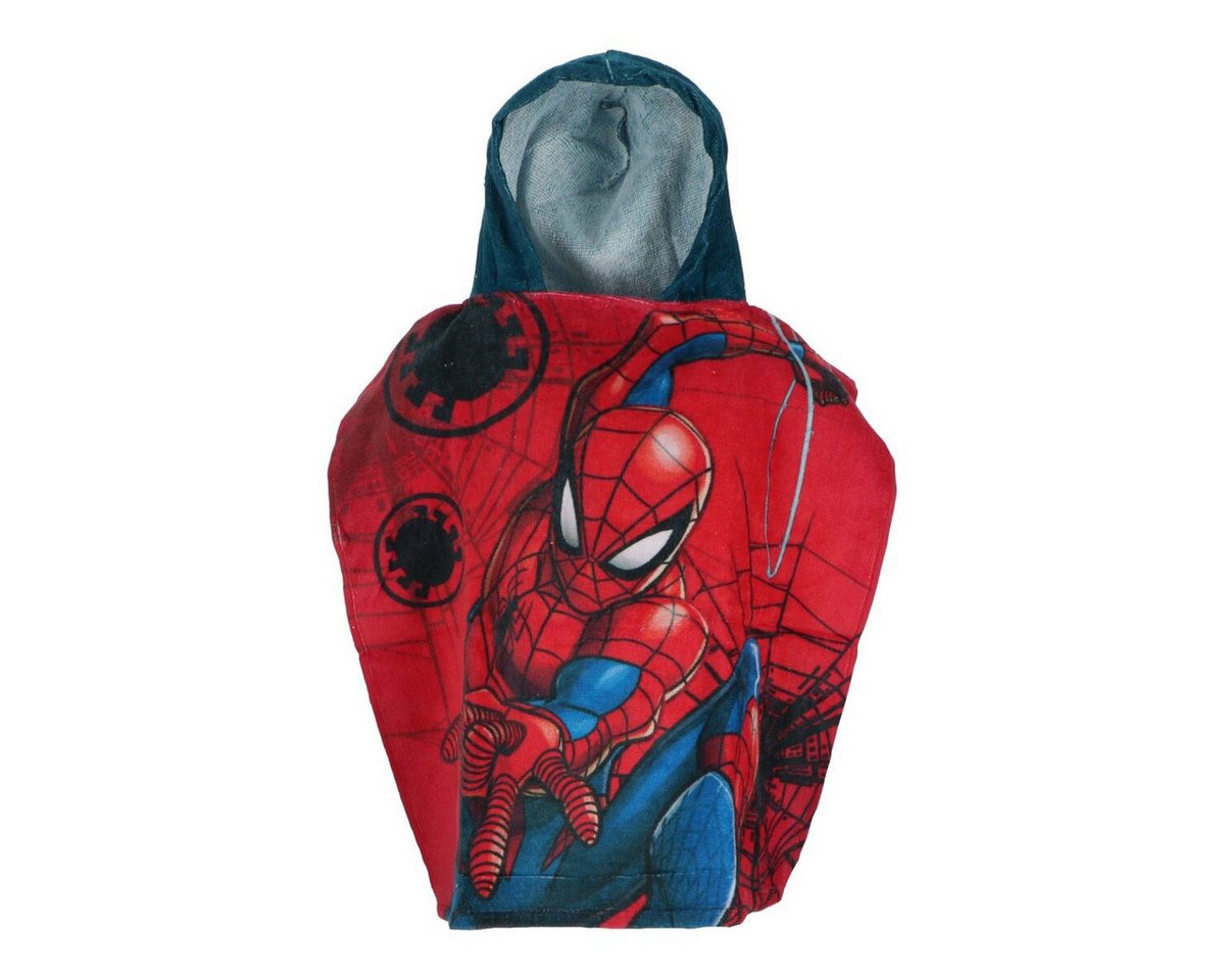 Spiderman Poncho Spiderman Poncho Kinder-Kapuzenponcho, 110x55cm von Spiderman