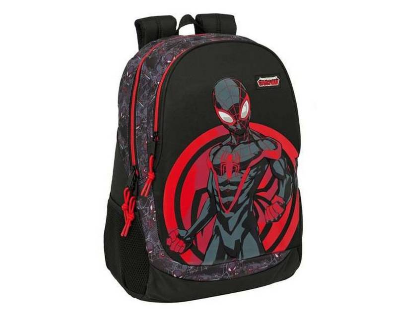 Spiderman Rucksack Schulrucksack Spider-Man Schwarz 32 x 44 x 16 cm von Spiderman