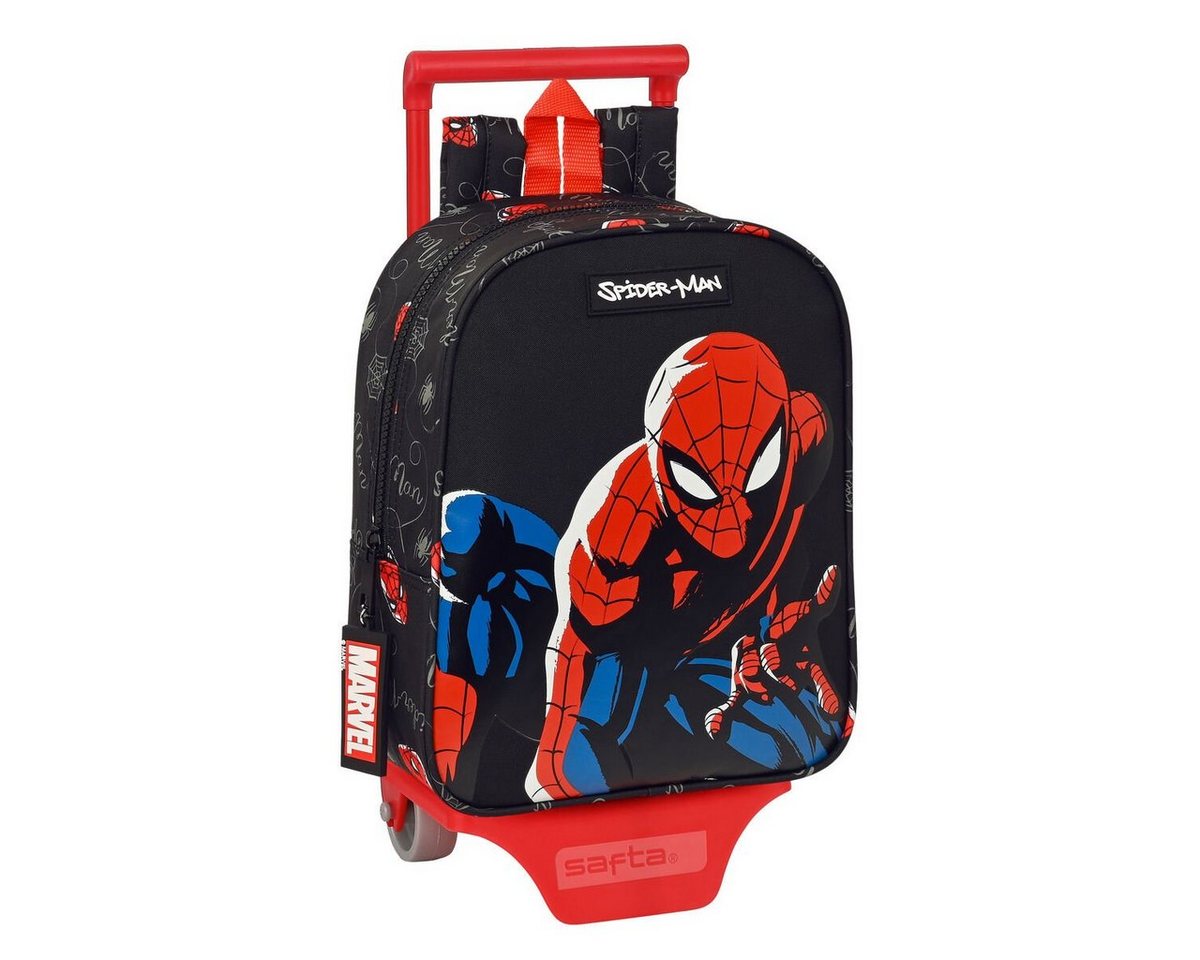 Spiderman Rucksack Spiderman Kinder-Rucksack mit Rädern Hero Schwarz 22 x 27 x 10 cm von Spiderman