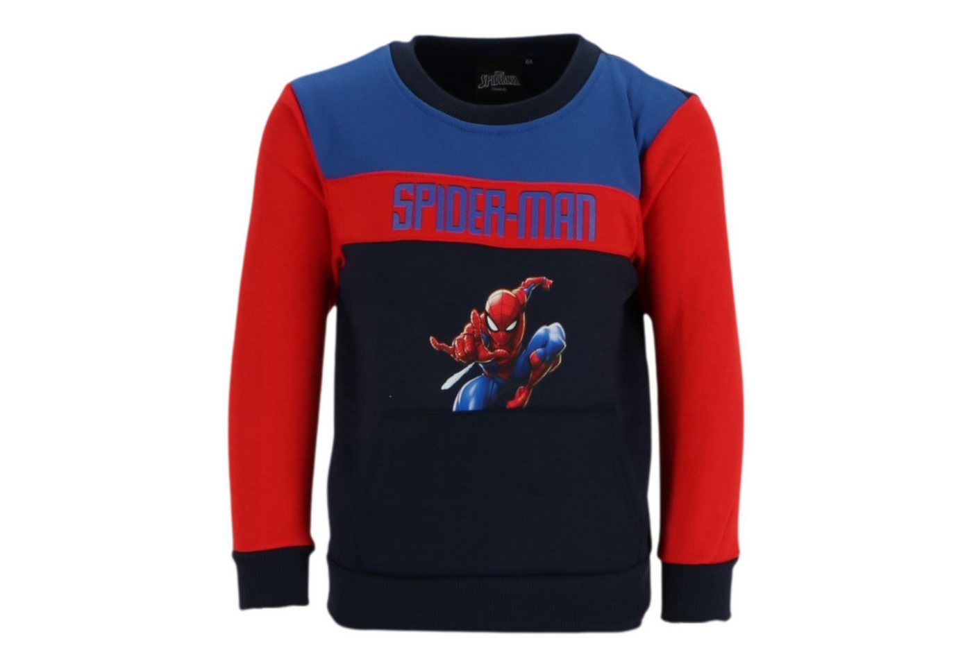 Spiderman Rundhalspullover Sweatshirt – kuscheliger Kinder Pullover von Spiderman