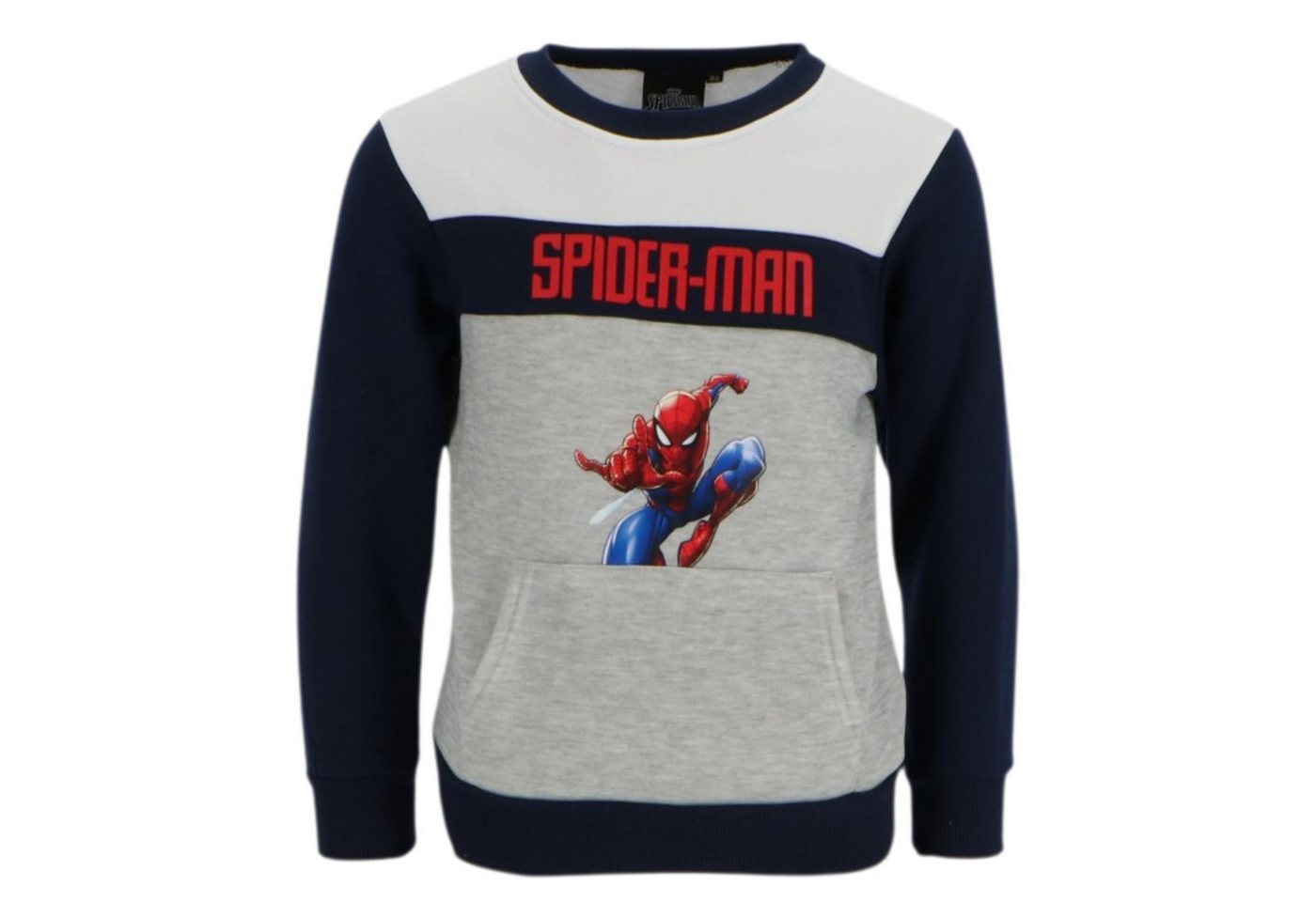 Spiderman Rundhalspullover Sweatshirt – kuscheliger Kinder Pullover von Spiderman