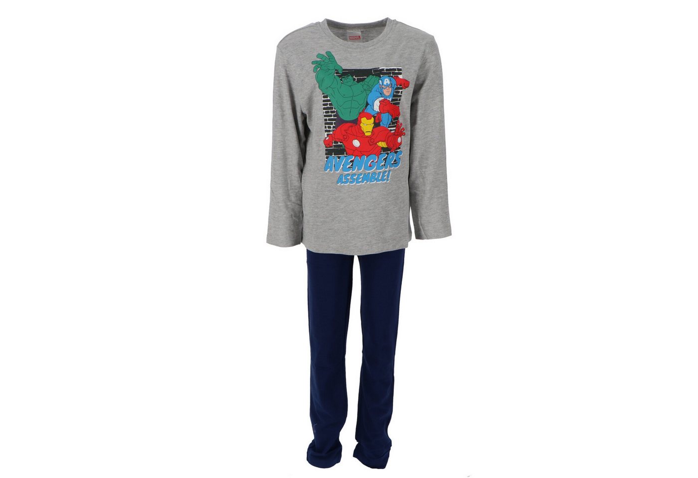 Spiderman Schlafanzug Jungen langarm Schlafanzug Pyjama lang 122/128 Spiderman, The Avengers von Spiderman
