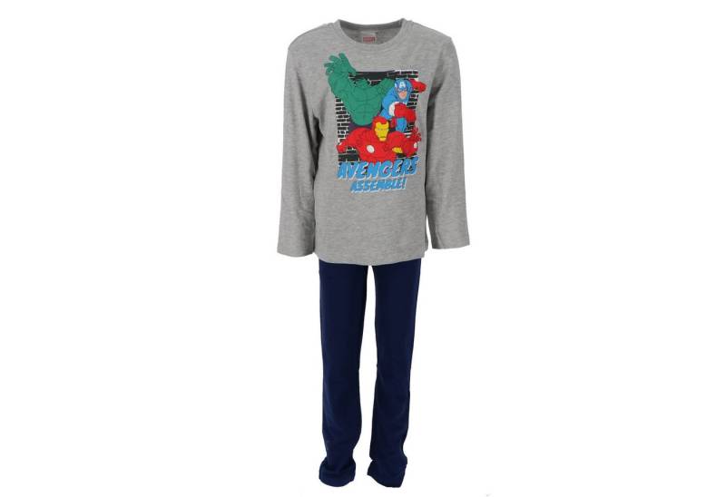 Spiderman Schlafanzug Jungen langarm Schlafanzug Pyjama lang 122/128 Spiderman, The Avengers von Spiderman