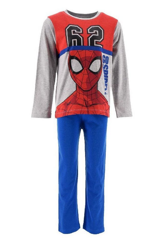 Spiderman Schlafanzug Kinder Jungen Pyjama Schlaf-Set (2 tlg) von Spiderman