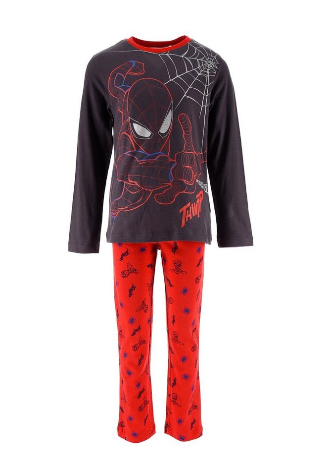 Spiderman Schlafanzug Kinder Jungen Pyjama Schlaf-Set (2 tlg) von Spiderman