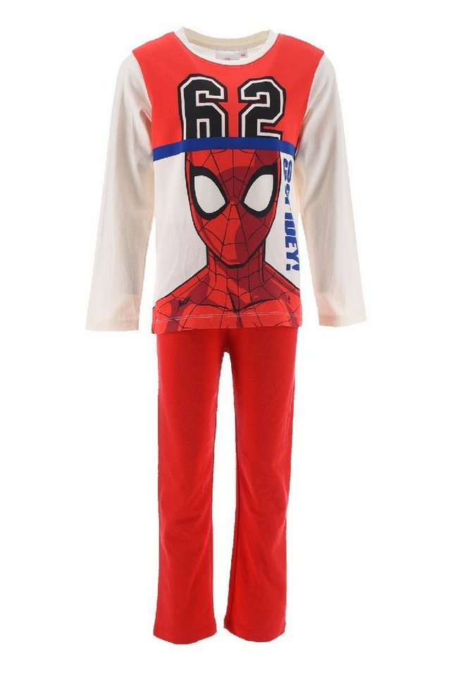 Spiderman Schlafanzug Kinder Jungen Pyjama Schlaf-Set (2 tlg) von Spiderman