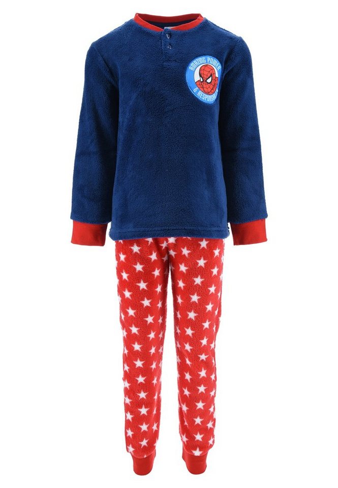Spiderman Schlafanzug Kinder Jungen Pyjama langarm Nachtwäsche (2 tlg) von Spiderman