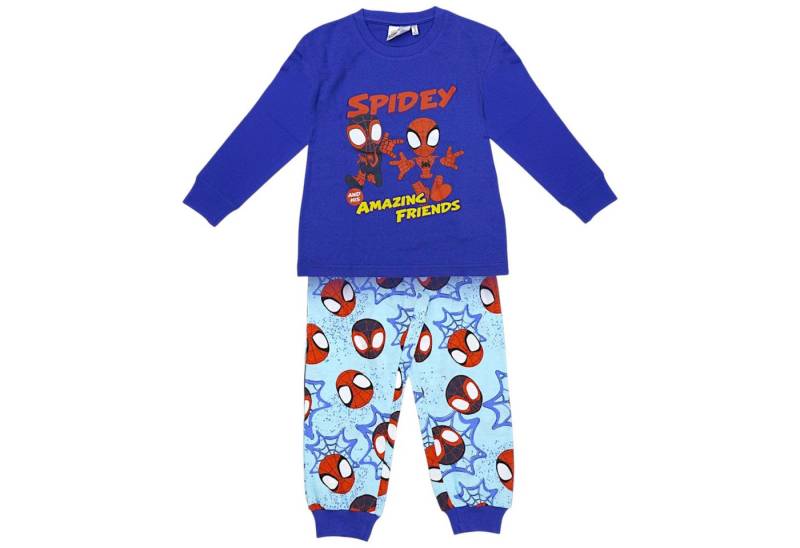 Spiderman Schlafanzug Spidey and his Amazing Friends (2 tlg) Jungen Pyjama langarm Gr. 98 - 116 cm von Spiderman