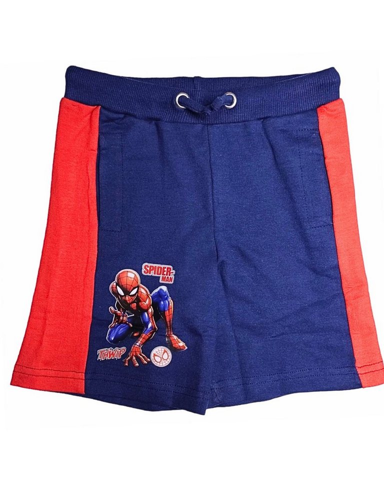 Spiderman Shorts Marvel Jungen kurze Hose aus Baumwolle Gr. 98 - 128 cm von Spiderman