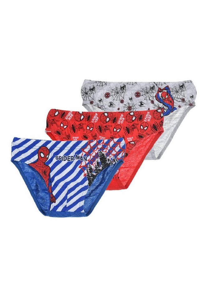 Spiderman Slip Kinder Jungen Unterhosen (3-St) von Spiderman