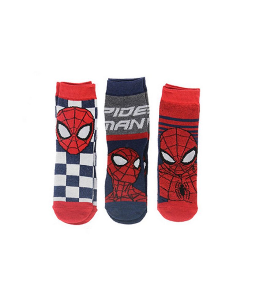 Spiderman Sneakersocken Spiderman Kinder Socken Set 3er Pack Söckchen von Spiderman