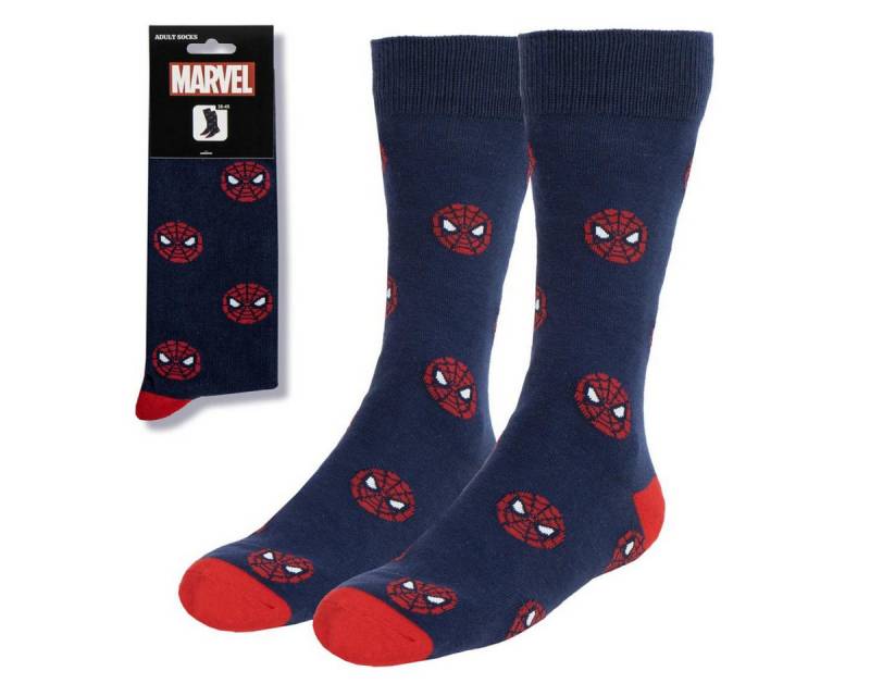 Spiderman Socken 1 Paar Socken mit komfortabler Passform in Größe 38-45 von Spiderman