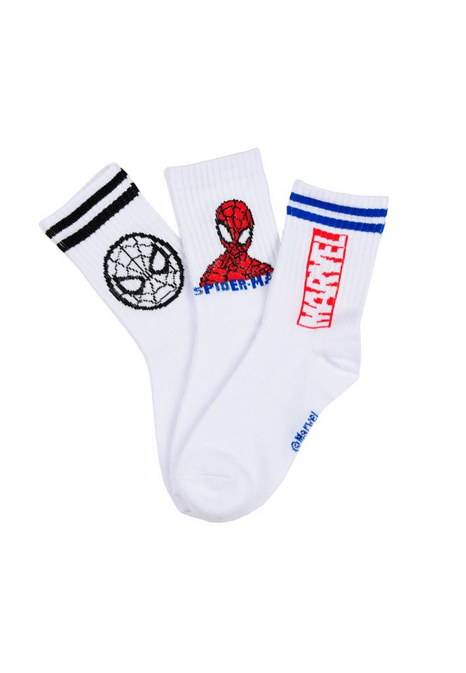 Spiderman Socken Jungen Socken 3er Pack mit Spider-Man Motiv (3-Paar) von Spiderman