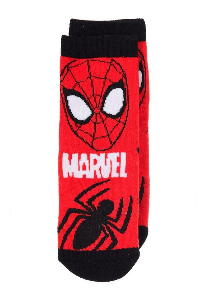 Spiderman Socken Spider-Man Kinder Jungen Socken Gumminoppen Stopper-Socken Strümpfe von Spiderman