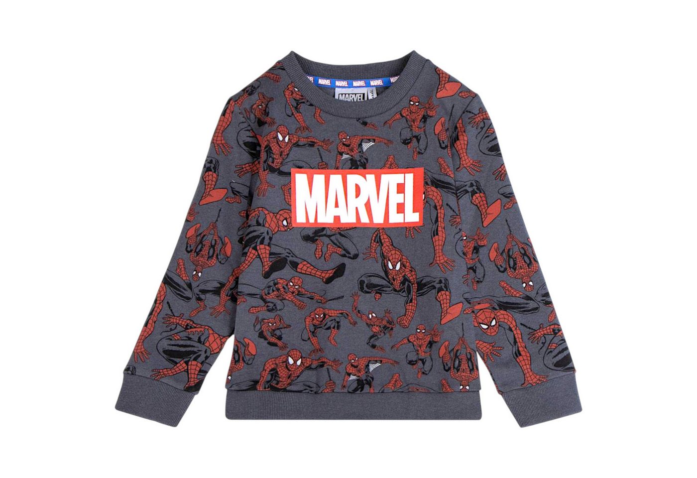 Spiderman Sweatshirt Marvel Kinder Sweat-Pullover Größe 98 - 128 cm von Spiderman