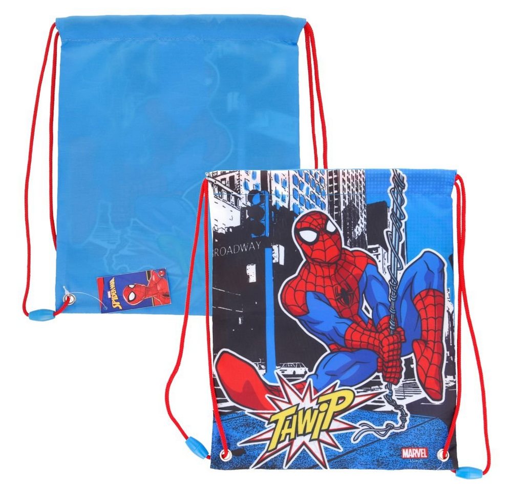 Spiderman Turnbeutel Sportbeutel 24x30cm Marvel Spiderman Turnbeutel Schwimm-Tasche von Spiderman