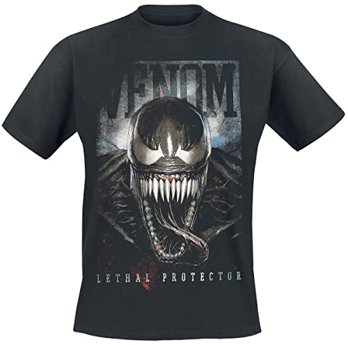 Venom (Marvel) Lethal Protector Männer T-Shirt schwarz XL 100% Baumwolle Bösewichte, Fan-Merch, Filme von Spiderman