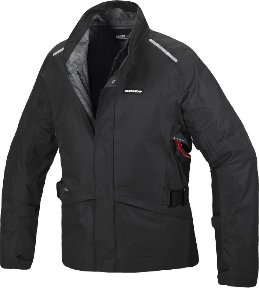 SpiDi Motorradjacke 3L Shell H2Out Motorrad Textiljacke Wasserdicht Atmungsaktiv winddicht wasserabweisend reflektierende re von Spidi