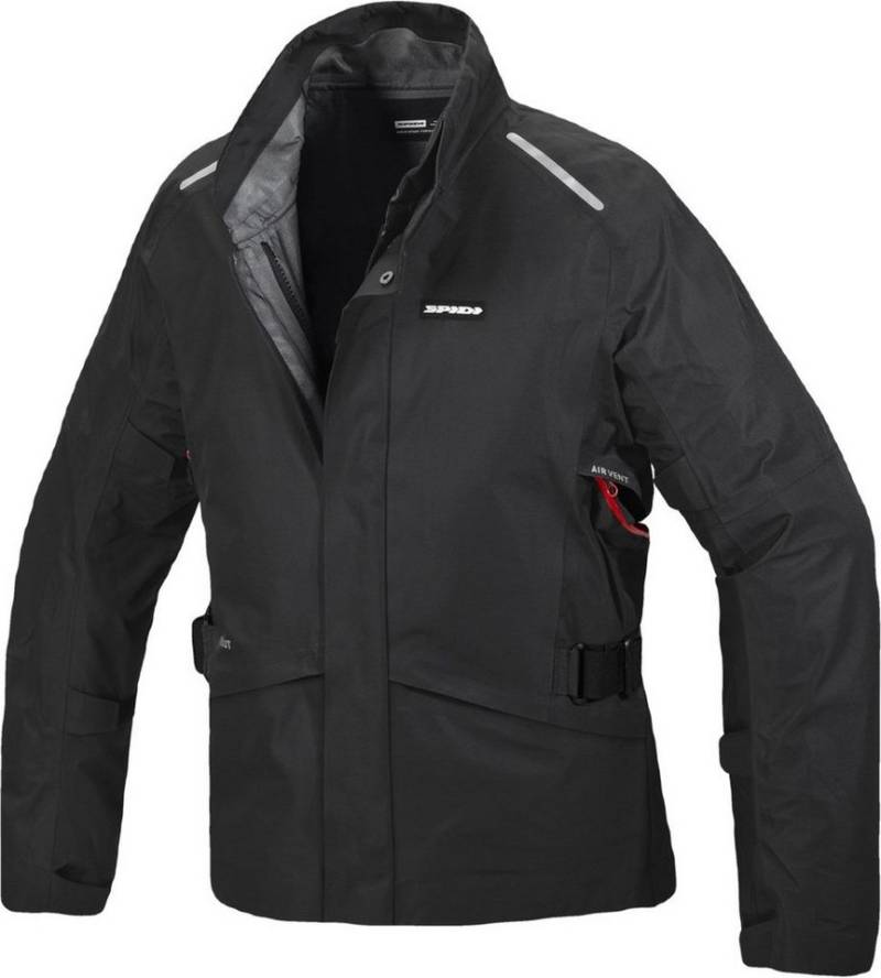 SpiDi Motorradjacke 3L Shell H2Out Motorrad Textiljacke (winddicht, mit Protektoren, wasserdicht) Wasserdicht Atmungsaktiv winddicht wasserabweisend reflektierende re von Spidi