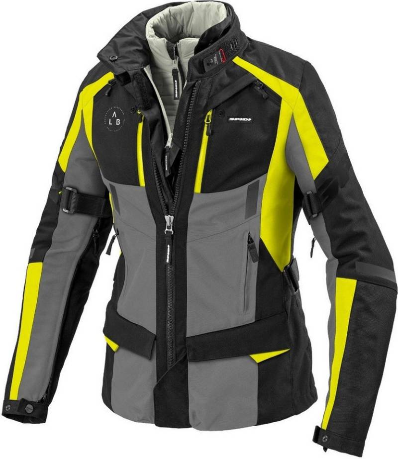SpiDi Motorradjacke 4 Season Evo H2Out Damen Motorrad Textiljacke herausnehmbares Innenfutter,herausnehmbare Membrane,wasserdicht von SpiDi
