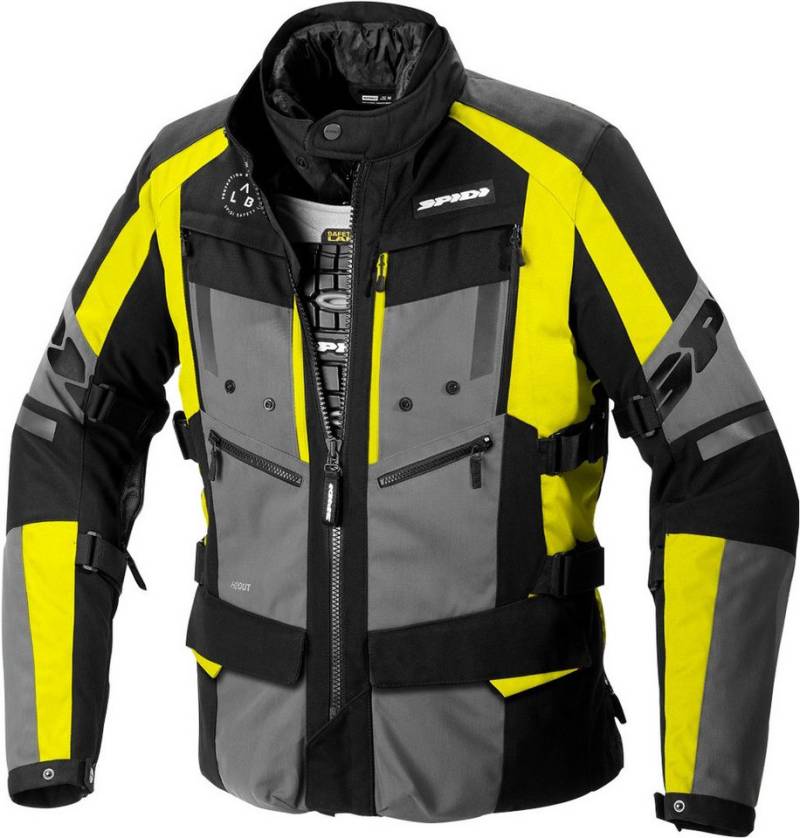 SpiDi Motorradjacke 4 Season Evo H2Out Motorrad Textiljacke Wasserdicht Atmungsaktiv winddicht protektoren herausnehmbares wasse von SpiDi