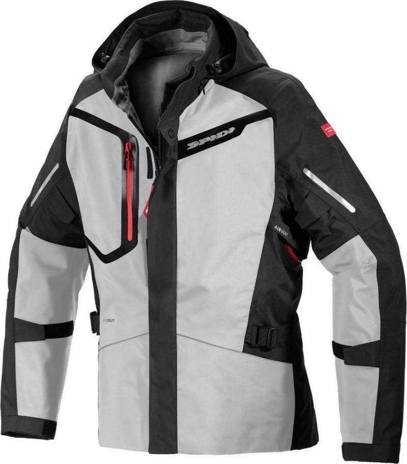 SpiDi Motorradjacke Mission-T Shield H2Out Step-InArmor Motorrad Text von Spidi