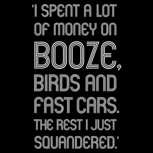 I Spent A Lot Of Money..., Manchester United-Legende, Zitat Von George Best, T-Shirt I Spent A Lot Of Money..., Manchester United-Legende, Zitat Von George Best, T-Shirt von SpielRaum