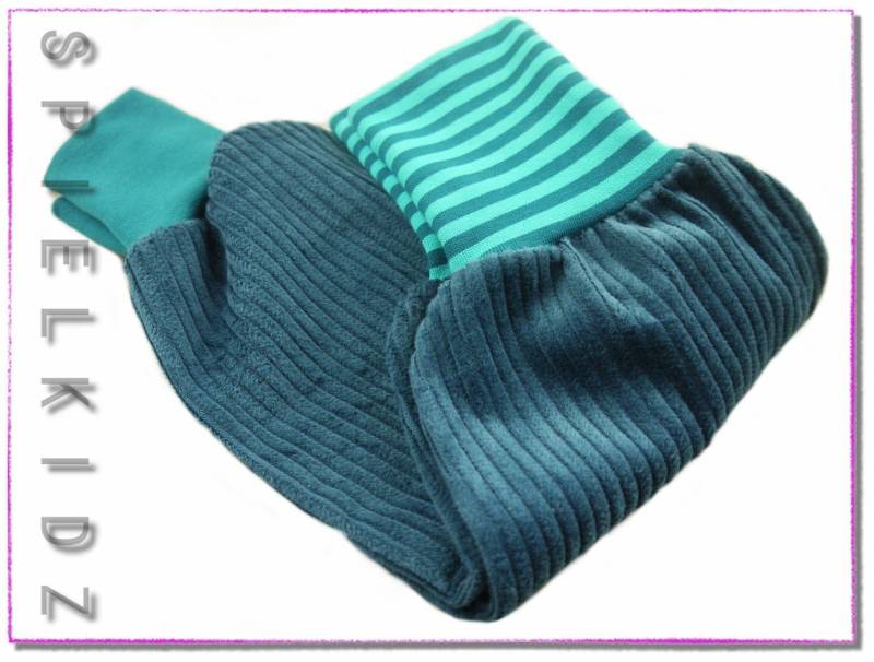 Cordhose Pumphose Petrol Babyhose Breitcord von Spielkidz