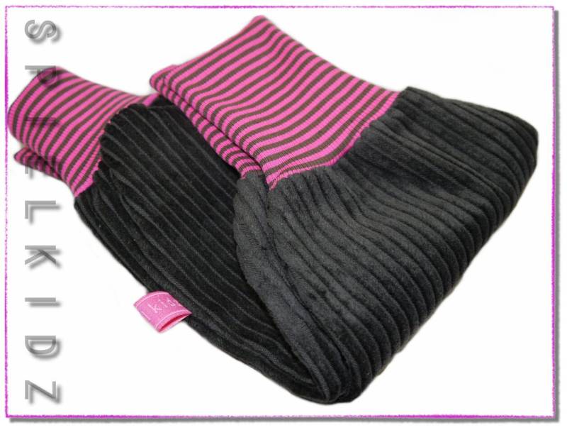 Pumphose Cord Dunkelbraun Mädchen Babyhose Cordhose Pink von Spielkidz