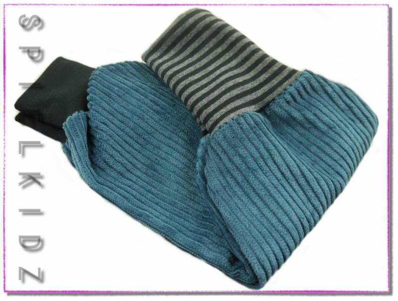 Pumphose Kinder Petrol Breitcord Schwarz von Spielkidz