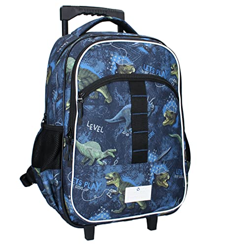 Spielwaren Klee Dinosaurier Kindertrolley Jungen ab 4 Jahre groß Trolley Rucksack Dino Kinder Handgepäck 20 L von Spielwaren Klee