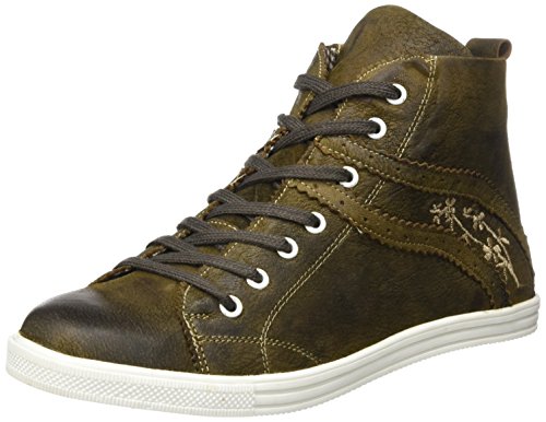 Spieth & Wensky Damen 457 D Waltrun Hohe Sneaker, Braun (Rustik/St 249 Beige 3395), 40 EU von Spieth & Wensky