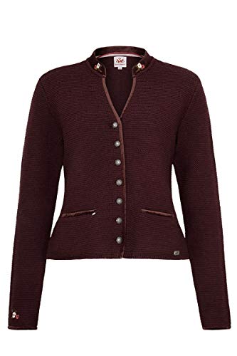 Spieth & Wensky Damen Damen Trachten Strickjacke burgund, BURGUND, XL von Spieth & Wensky