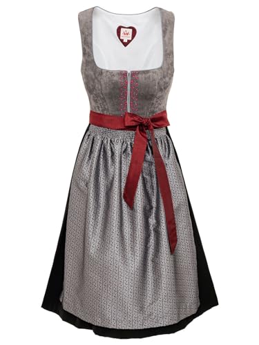 Spieth & Wensky Damen Dirndl ASTRID grau 44 von Spieth & Wensky