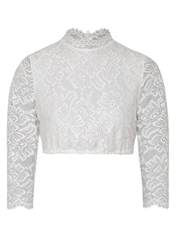 Spieth & Wensky - Damen Dirndlbluse Kurzarm, Amsterdam (401390-1189), Größe:38, Farbe:Offweiß (4506) von Spieth & Wensky