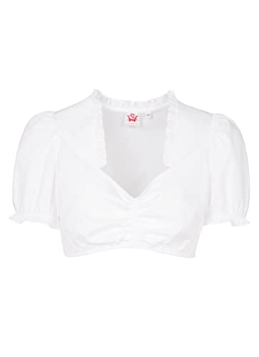 Spieth&Wensky Damen Dirndlbluse Gallen mit Rüschen von Spieth & Wensky