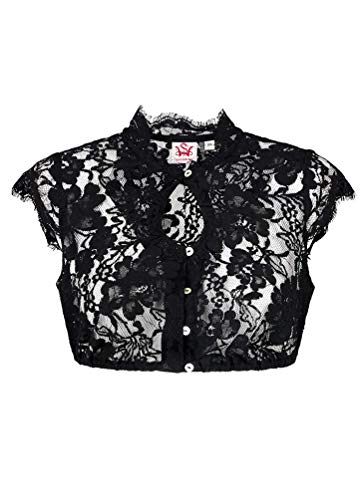 Damen Dirndlbluse Grimaldi aus Spitze schwarz 38 von Spieth & Wensky